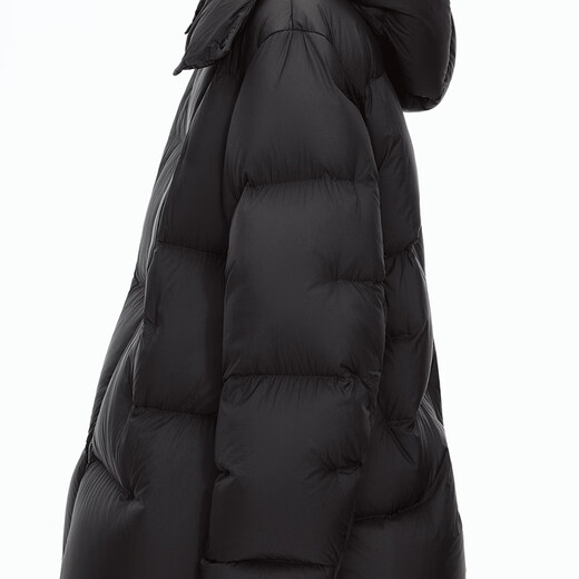 JNBY/Jiangnan Buyi Shopping Mall Same Style 25 Winter New Down Jacket Loose H-shaped Long Sleeve 5PAC13960 001/Black S