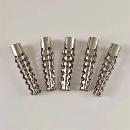 XMSJ metal iron expansion tube replaces plastic rubber plug sawtooth iron expansion plug 6mm 8mm stainless steel expansion screw self-tapping M6 stainless steel expansion pipe + stainless steel screw 50 sets