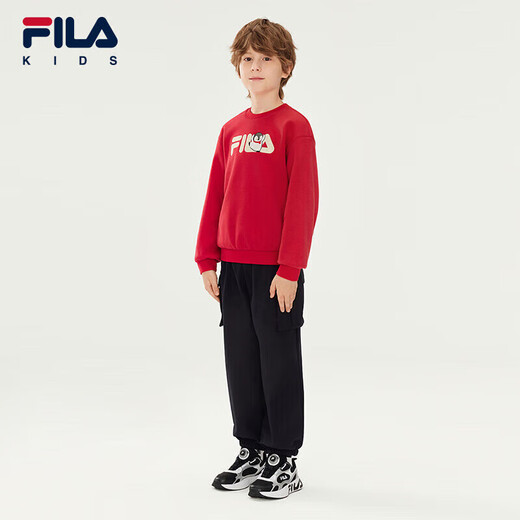 Fila Antibacterial Function Fila Children's Clothing 2025 Winter Boys, Boys and Children's Fleece Sweatshirts