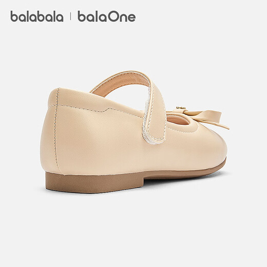 Balabala balaOne Balabala children's princess shoes for girls 2025 new spring and autumn sweet princess soft-soled shoes off-white 10301 23 (foot length 13.8-14.2/inner length 15.2)