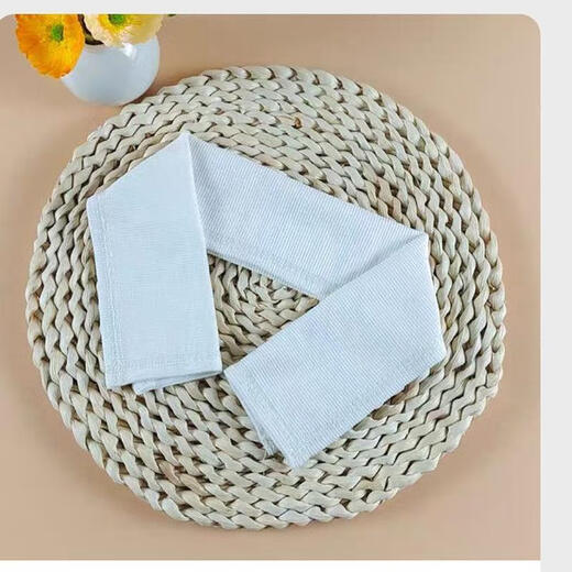 Down jacket collar, anti-dirty artifact, collar accessories, threaded protective sleeve, all-inclusive cotton coat collar protection bag, coffee knitted fine threaded bag collar with + thread, 54 length * width 16cm