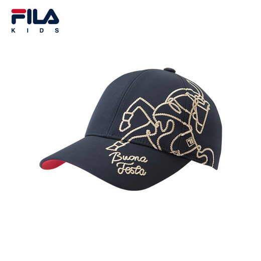 FILA antibacterial function FILA FILA children's hat 2026 spring new outdoor baseball cap for boys and girls Legend Blue-FNV 4-8 years old