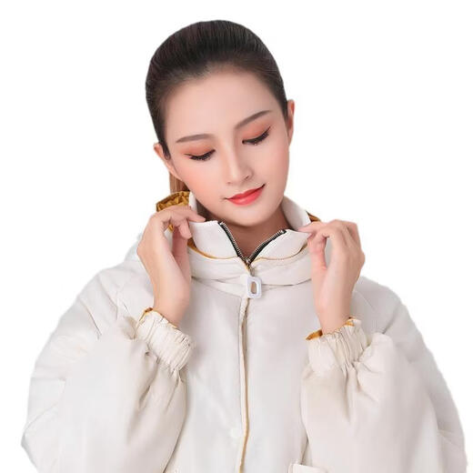 Fat Donglai's same style DL down jacket anti-dirty collar autumn and winter collar anti-dirty artifact protective cover collar sticker knitted spiral black threaded collar zipper style