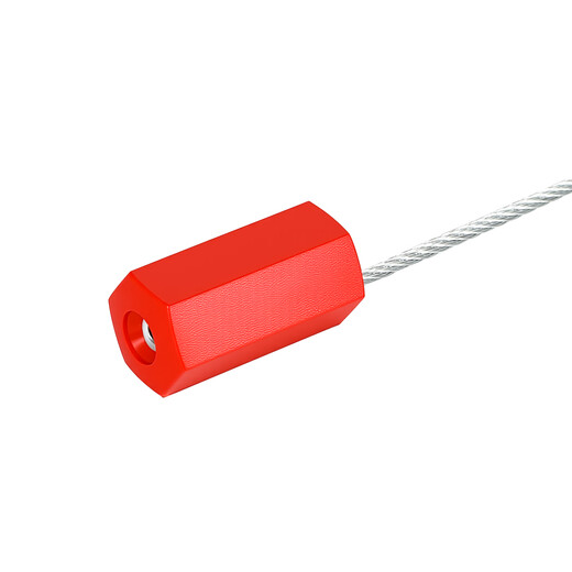 TYO steel wire seal, universal steel wire seal, disposable, container truck seal, tamper-proof and anti-theft, printable seal (randomly coded*yellow 25CM*100 strips/pack)