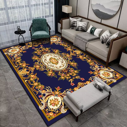 Pupan retro European style thickened imitation cashmere living room bedroom sofa coffee table blanket ethnic style European style retro high-end carpet Scenery 3 200cm*300cm thickened encryption cat feel