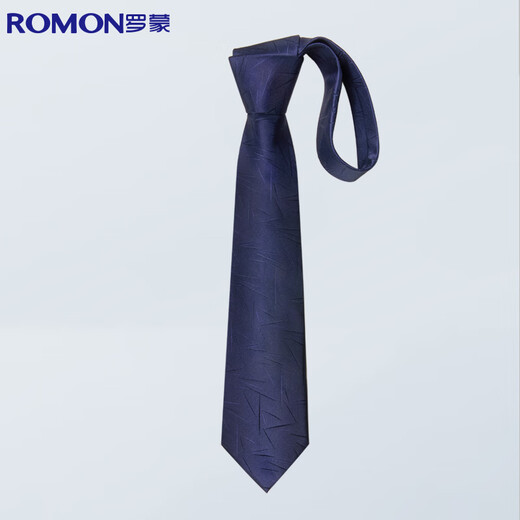 Romon tie men's business fashion formal wear 8cm hand-made interview job wedding tie gift box black