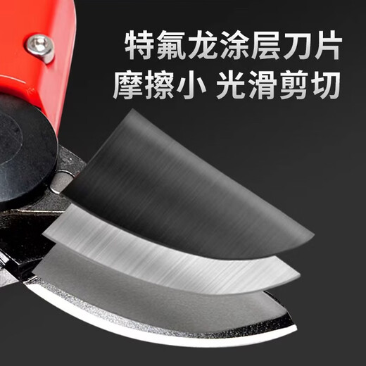 Ichiro Nakamura Electric Fruit Tree Pruning Shears Labor-saving Branch Scissors Wireless Lithium-Based Scissors Powerful Pruning Pruning Machine Red_--Contains two batteries