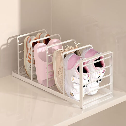 Fantasy shoe rack dormitory small under-bed shoe cabinet multi-layer dormitory bed shoe storage artifact lower bunk simple dust-proof shelf white double-sided installation-free three-layer shoe rack