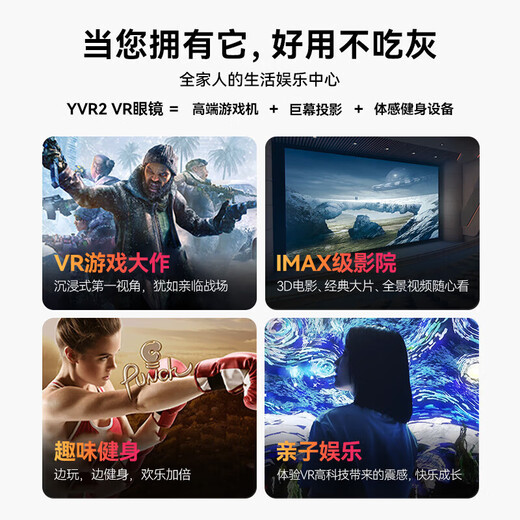 Play your dream YVR2 256G smart VR glasses all-in-one headset, watch movies and play games