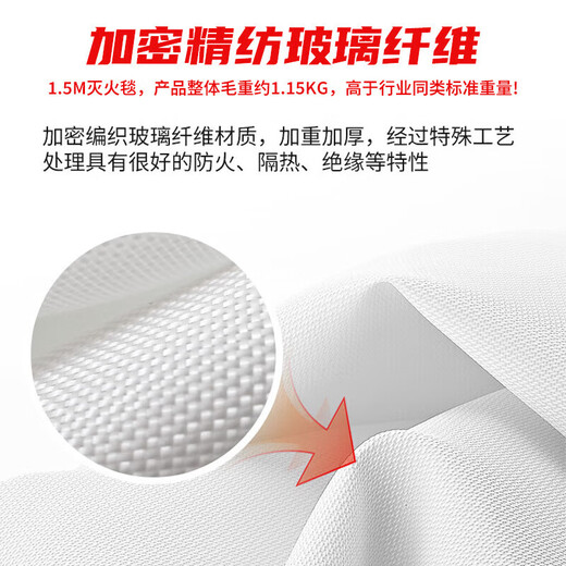 Zhunhang gas mask fire extinguishing blanket 1.5m set first aid commercial household national fire protection 3C certified escape blanket