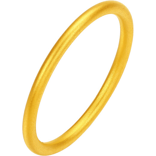 Saturday Fortune 5D Hard Gold Ring Gold Ring Female New Year's Birthday Gift Pricing A0114680 No. 12 Approximately 0.49g