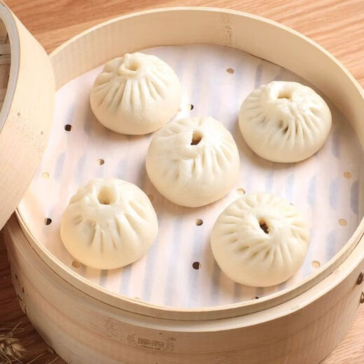 Fantasy steamer paper steamed buns steamer pad paper steamer cloth steamed bun oil paper pad non-stick large quantity and good price diameter 34cm 500 sheets