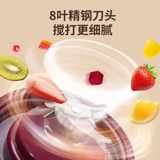 CKULH Juicer Small Portable Home Multifunctional Fruit Fryer Wireless Juice Machine Electric Juicing Cup Fruit and Vegetable Machine Classic Silver Gift Box Wireless Portable 5000mAh