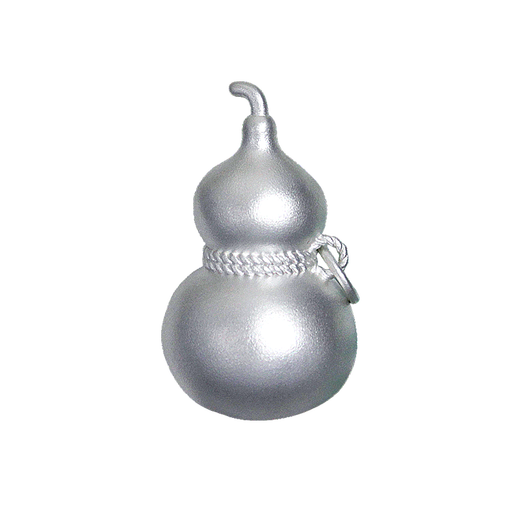 Plain bamboo pure silver 9999 silver ornaments silver gourd Fulu ornaments New Year