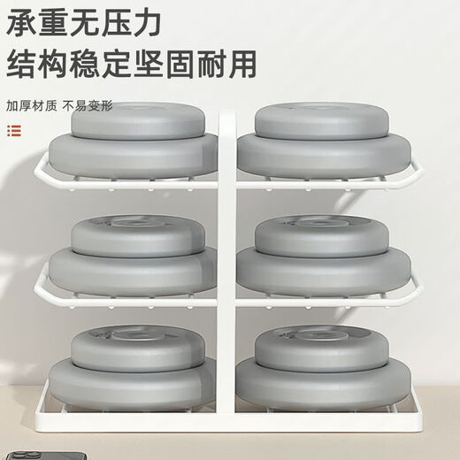 Fantasy shoe rack dormitory small under-bed shoe cabinet multi-layer dormitory bed shoe storage artifact lower bunk simple dust-proof shelf white double-sided installation-free three-layer shoe rack