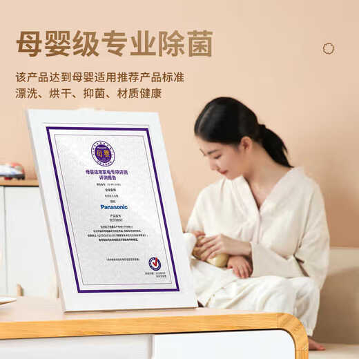 Panasonic Dishwasher National Subsidy Household Desktop Third Generation 5 Sets Large Capacity 80 High Temperature Sterilization Nanoyi Sterilization Independent Drying Double-layer Bowl Basket Easy to Install NP-TF6WK1Y (Third Generation)