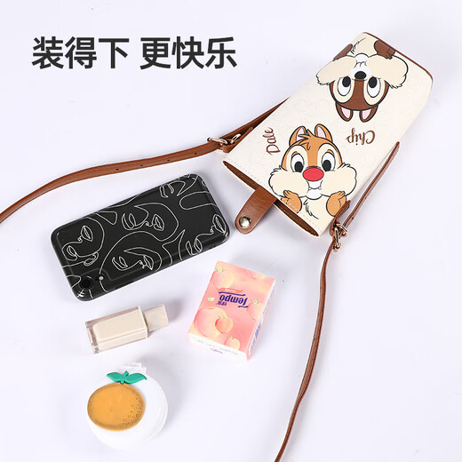 迪士尼奇奇蒂蒂手机包斜挎包包女迷你水桶包包包女 生日礼物女