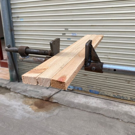 Jianyimao woodworking panel clamp water pipe clamp thickened steel pipe fast f clamp fixed clamp splicing clamp clamp pressure plate 0.8 meter water pipe clamp one standard 6-minute pipe diameter