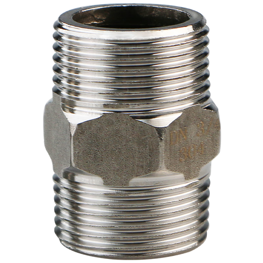 Wawaston 304 stainless steel 6-point wire water pipe adapter direct double external wire water inlet hose accessories (pack of two)