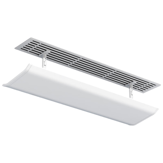 Yibaili central air conditioning windshield anti-direct blow air conditioning baffle cold wind deflector ceiling ceiling machine office porous model plastic steel upgraded model 120cm 5706