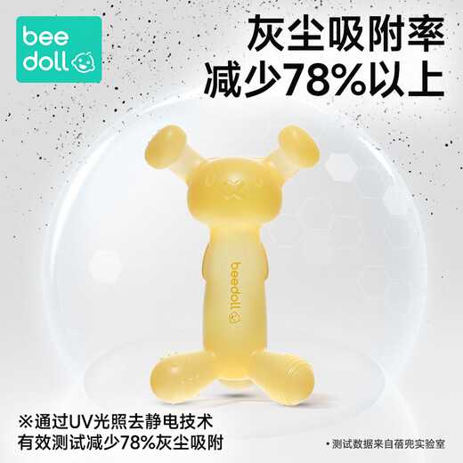 Beedoll beedou teether baby teething stick rabbit teether oral period 3-6-12 months chewing gum teething period toy silver