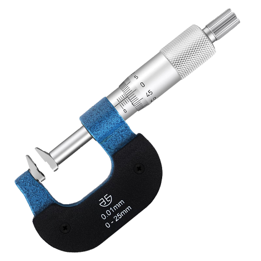 Keliang Qingdao duckbill micrometer high-precision 0.01 mechanical long-bill type outer diameter micrometer outer diameter measurement gear step duckbill micrometer 0-25mm