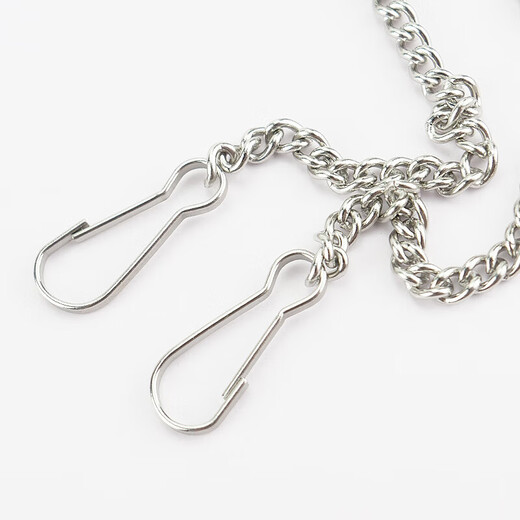 Mashifu Advertising Signage Stainless Steel Hanging Chain Signage Billboard Parking Space Sign Chain Poster Thin Hanging Chain Including 50cm gallbladder buckles on both sides (5 pieces)