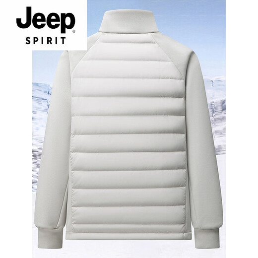 JEEP SPIRIT Winter Down Jacket Tall Men's David Jacket Lightweight Down Liner School Uniform Magic Insider Black M 170 (Suitable for 80-100 Jin Jin equals 0.5 kg)