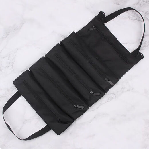 Vinoa Multifunctional Tool Bag Tool Canvas Bag Electrician Repair Hardware Tools Portable Storage Storage Bag Car Black Roll Electrician Bag
