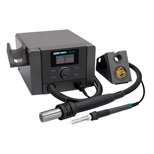 QUICK QUICK709 Pro duplex digital display temperature control hot air desoldering Taiwanese soldering iron two-in-one 1350W