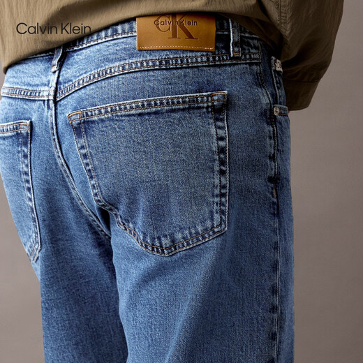 Calvin KleinJeans replica 90 series 25 spring and autumn men and women couples unisex ck American retro straight jeans U1W-denim blue 34