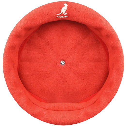 KANGOL beret painter hat pumpkin hat women's hat autumn and winter style retro fashion simple and versatile style K3107ST Cherry Glow orange M L suitable for head circumference 58-59c