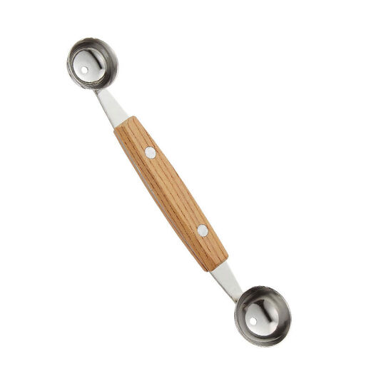 Printed and connected Japanese-made stainless steel fruit digging artifact ball digging device divider digging watermelon ice cream spoon double-headed ball digging device