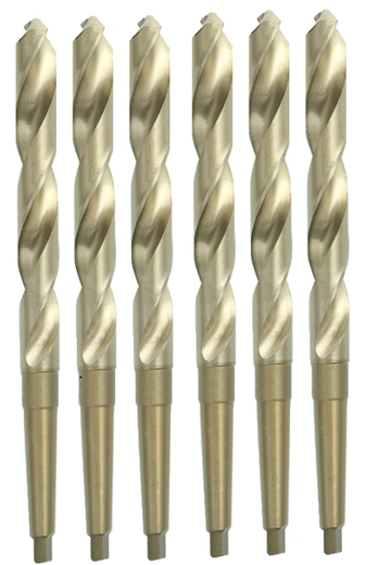 S Cobalt-containing drill bit Stainless steel special taper shank twist drill bit H High-speed steel M35 Morse drill bit 13-35.5mm Cobalt-containing cone drill 53MM