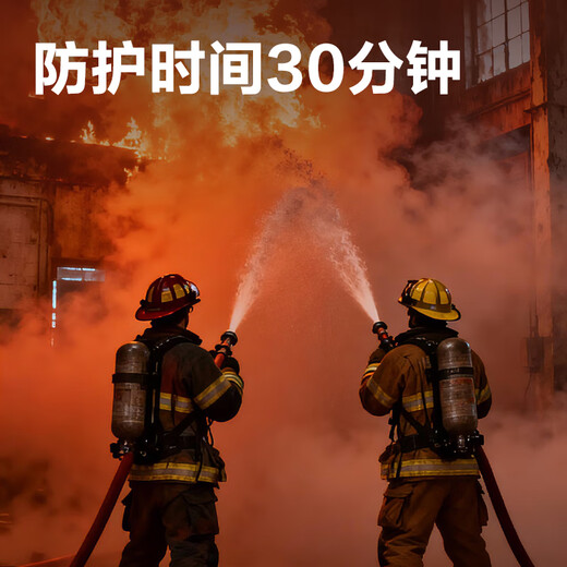 Deli Fire Fighting Mask LQ636 Rubber Basic Filter Fire Fighting Self-Rescue Respirator Fire Escape Mask Smoke and Anti-virus National Standard 3C Certification