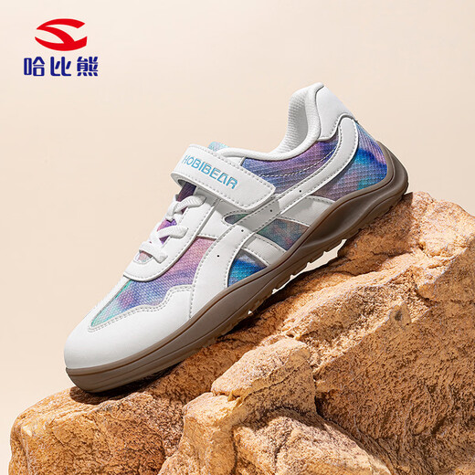 HOBIBEAR children's shoes spring new all-match casual shoes children's sports sneakers for boys and girls moral training shoes 617166 white camouflage 30