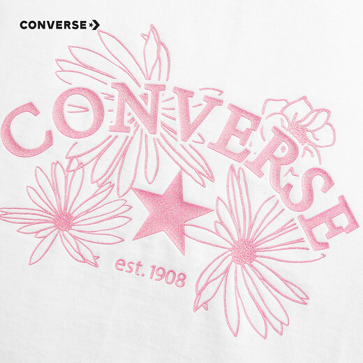 Converse Girls' Raglan Sleeve Long T2026 Spring New Moisture-Absorbent Breathable Children's Soft and Comfortable Top