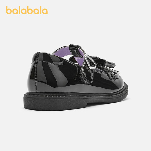 BALABALA Kulomi IP mall same style BALABALA children's casual shoes girls 2025 new spring and autumn princess shoes black 90001 26 (foot length 15.8-16.2/inner length 17)