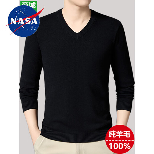 Nasawassup Ordos city-made 100% pure wool men's autumn and winter casual warm half turtleneck solid color long-sleeved sweater (half turtleneck) dark gray XL 130-155Jin Jin is equal to 0.5 kg