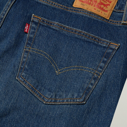 Levi's Men's American Retro Light Commuting Simple Casual 502 Standard Tapered Jeans Medium Blue 32 (32)