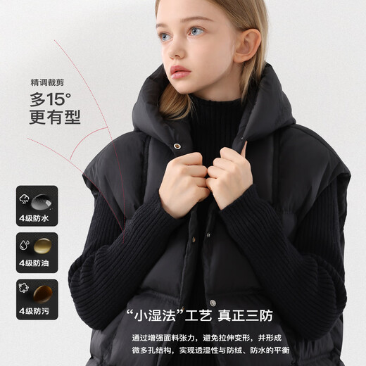 Disney (Disney) Girls' Down Vest Winter Children's Thickened Warm Vest Big Children's Waistcoat ES092 Gelatin 160