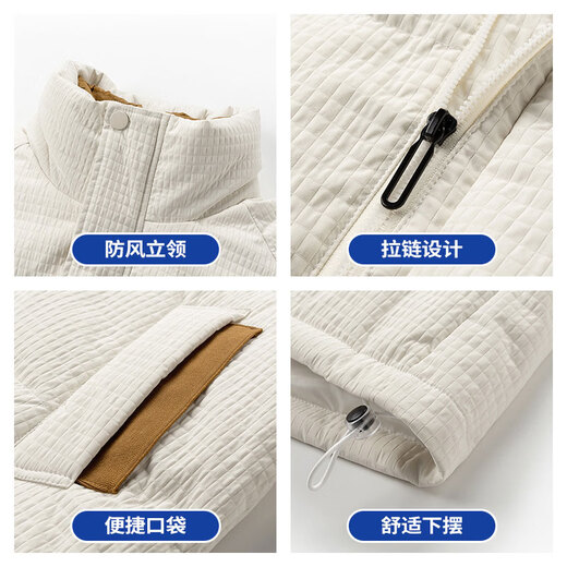 JEEP SPIRIT吉普羽绒服男女同款冬季加厚保暖85鸭绒外套情侣休闲工装上衣男装