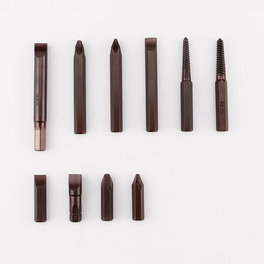 Bingyu BJ-934 S2 broken screw extractor, impact screwdriver front and reverse screwdriver, impact screwdriver, 12-piece set
