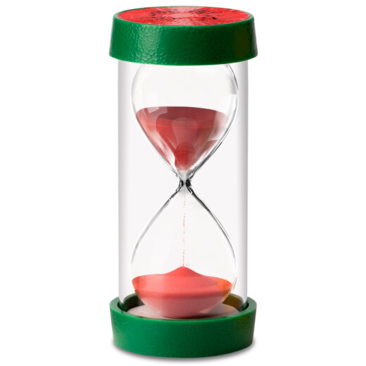 Gongxun hourglass timer children's anti-fall time 30 minutes ornaments creative home decoration personalized birthday gift sand leakage quicksand fruit hourglass watermelon red