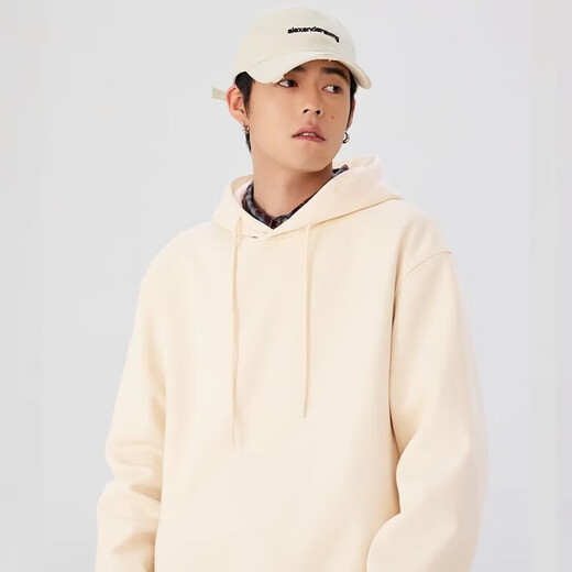 MINISO American fashion brand cartoon heavyweight hooded sweatshirt for men and women spring and autumn loose couple pullover hoodie versatile casual jacket white flower gray (m poodle chest label_m white plush dog back label) 4XL (weight 205-230Jin Jin is equal to 0.5 kg)