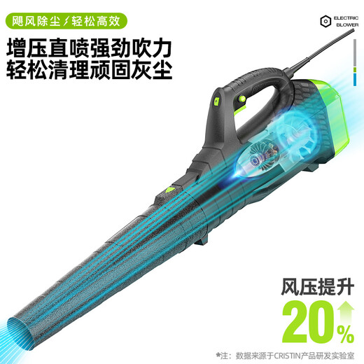 OUOETY鼓风机吹风机吹灰机锂电充电式大功率工业户外吹雪车载落叶吹尘抢 DS-6档调速暴风机3888TV一电一