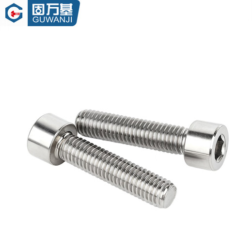 GUWANJI titanium alloy screw TC4 cylindrical head hexagonal bolt cup head screw extended M1.6M2M5M6M8M10-M20 M5x15 2 pieces