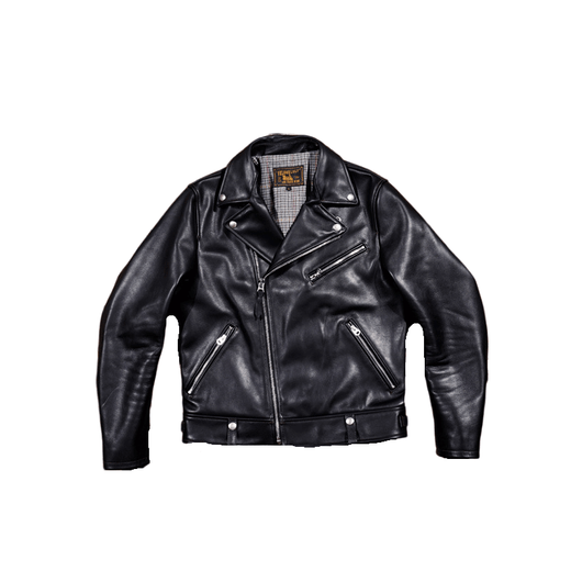 CHEVALPES international first-line brand classic retro motorcycle cable pull top layer cowhide motorcycle leather jacket men's short jacket khaki Italian cowhide S