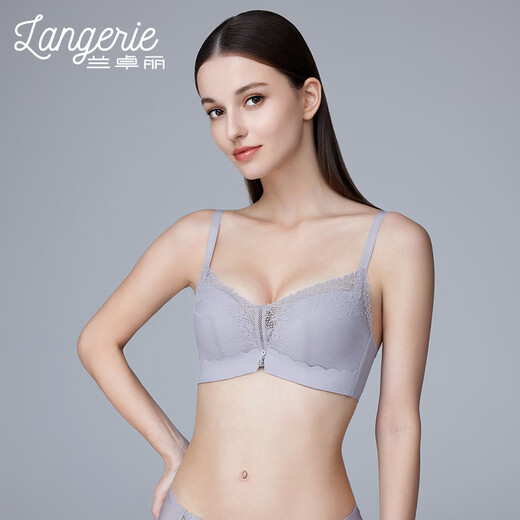 Lanzhuoli shopping mall same style underwear for women with small breasts push up soft steel ring bra lace bra animal year red underwear Chinese red 80A
