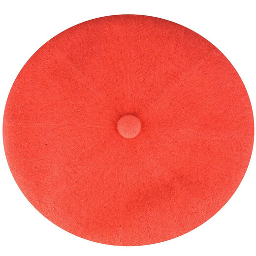 KANGOL beret painter hat pumpkin hat women's hat autumn and winter style retro fashion simple and versatile style K3107ST Cherry Glow orange M L suitable for head circumference 58-59c